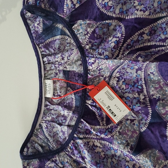 Esprit Paisley Long Sleeve Blouse - Picture 10 of 14